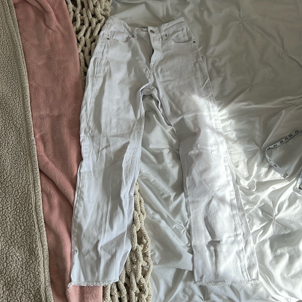 white jeans